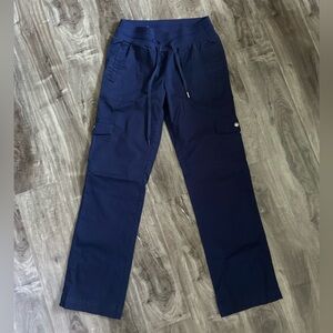 HEALTH PRO dark blue drawstring pants with cargo pockets